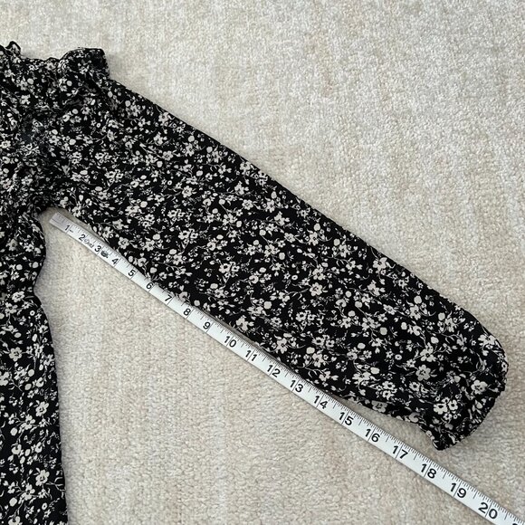 Inspired Hearts Boho Floral Ruffle Long Sleeve Summer Dress M - Picture 8 of 10